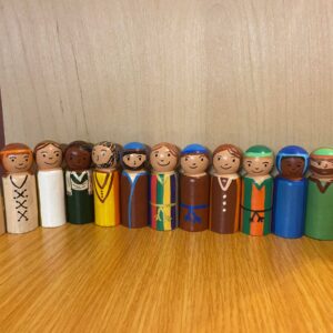 Jesus & The 12 Disciples Peg Doll Set