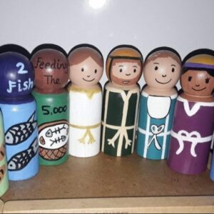 Bible Peg Dolls - Jesus Feeds The 5000