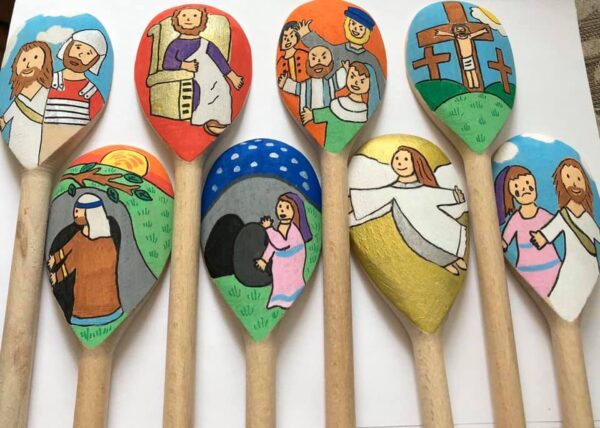 Easter Story Spoons