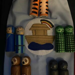Handcrafted Noah's Ark peg dolls - set of 10