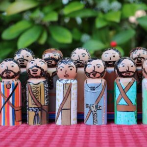 The 12 Disciples (more detailed pegs for older children/adults) Inspired by watching the Chosen