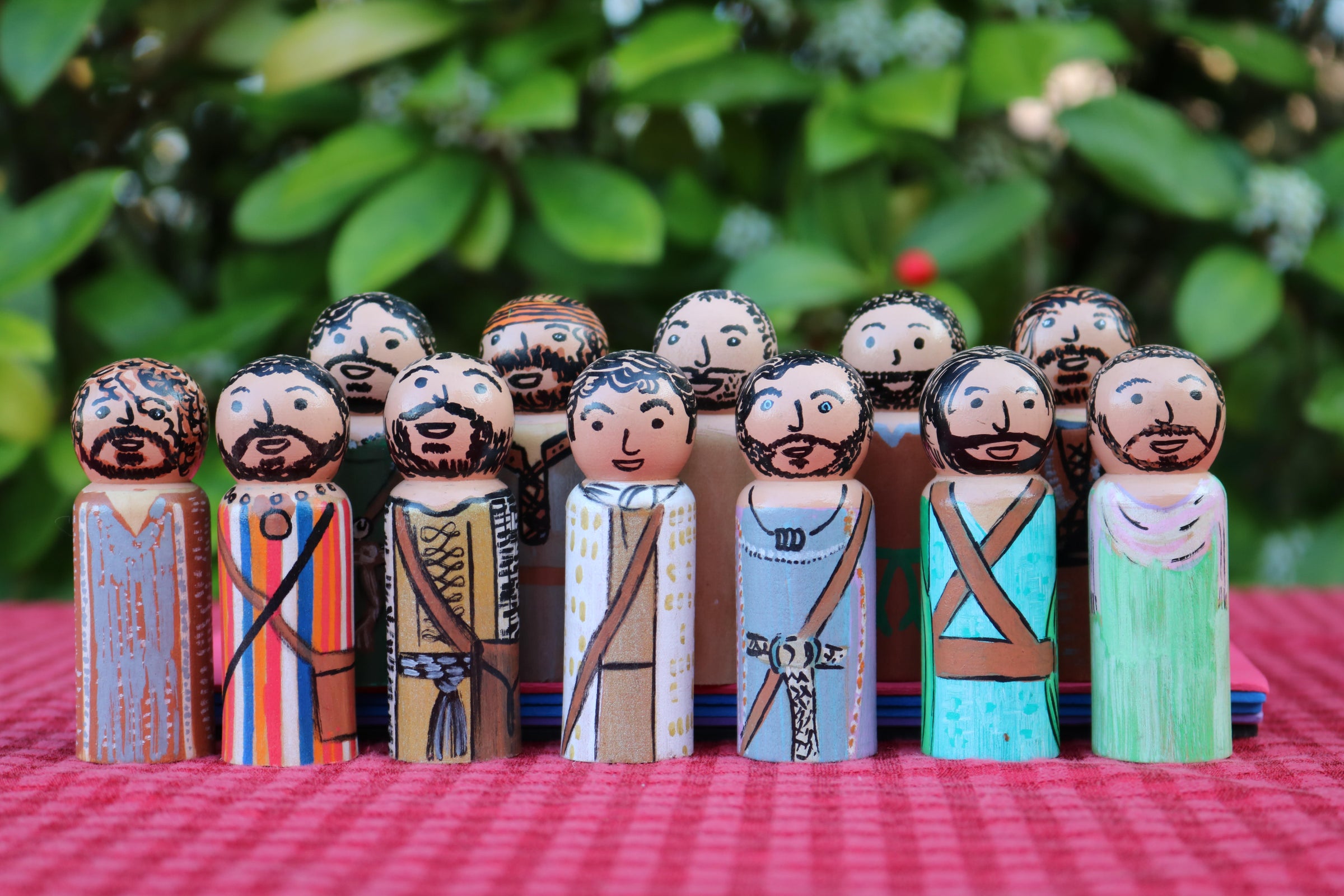 The 12 Disciples (more detailed pegs for older children/adults) Inspired by watching the Chosen