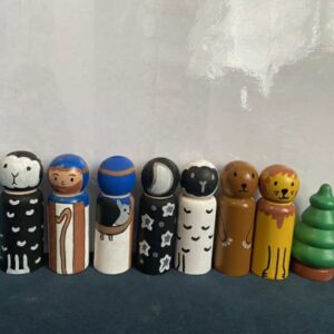 The lost sheep peg dolls - set of 10