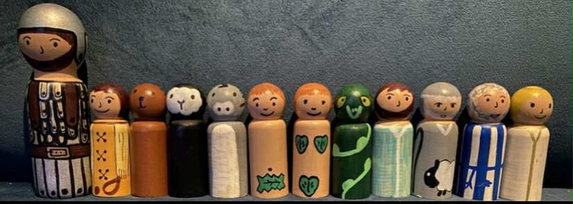 Selection of Bible characters - (can also be used as an add on set for generic Bible play mat set)