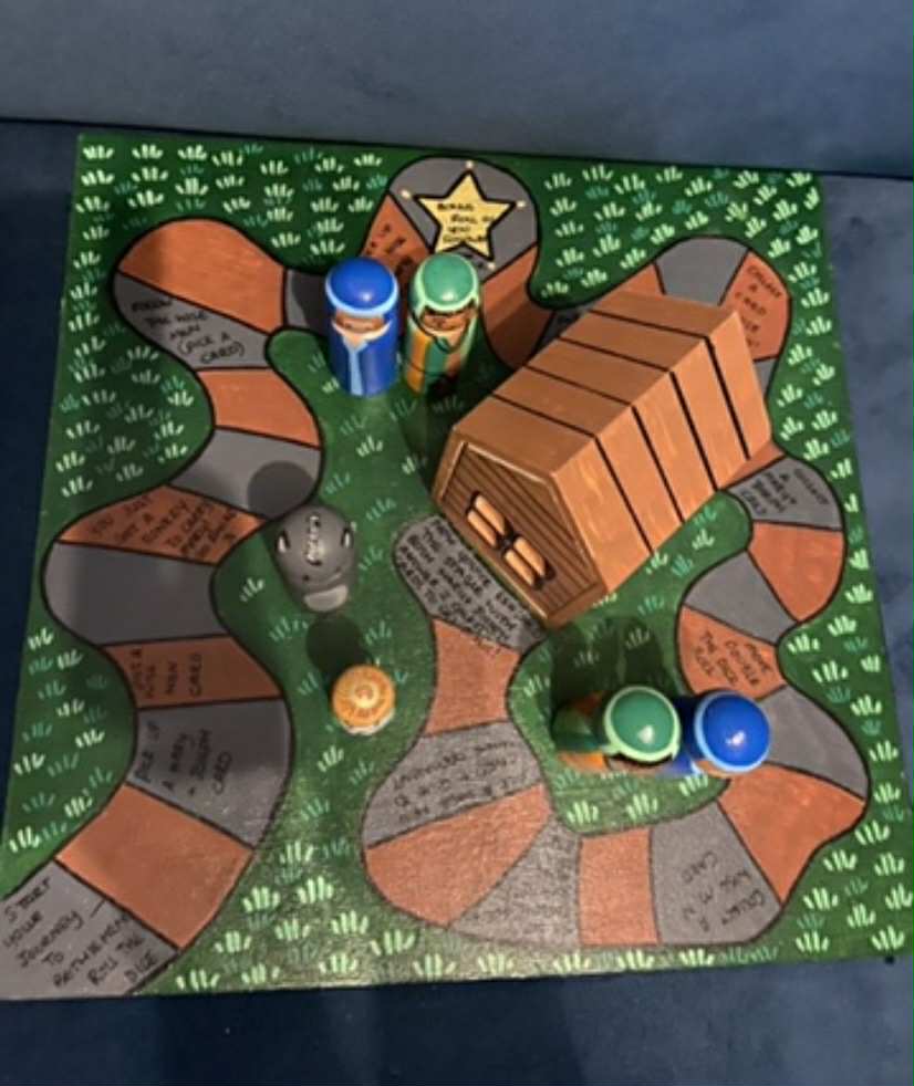 Journey to Bethlehem wooden board game