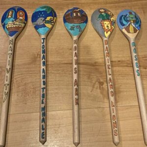 A Bible story spoon - choice of Bible stories set