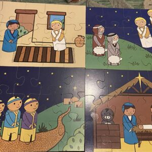 Nativity story jigsaws – set of 4