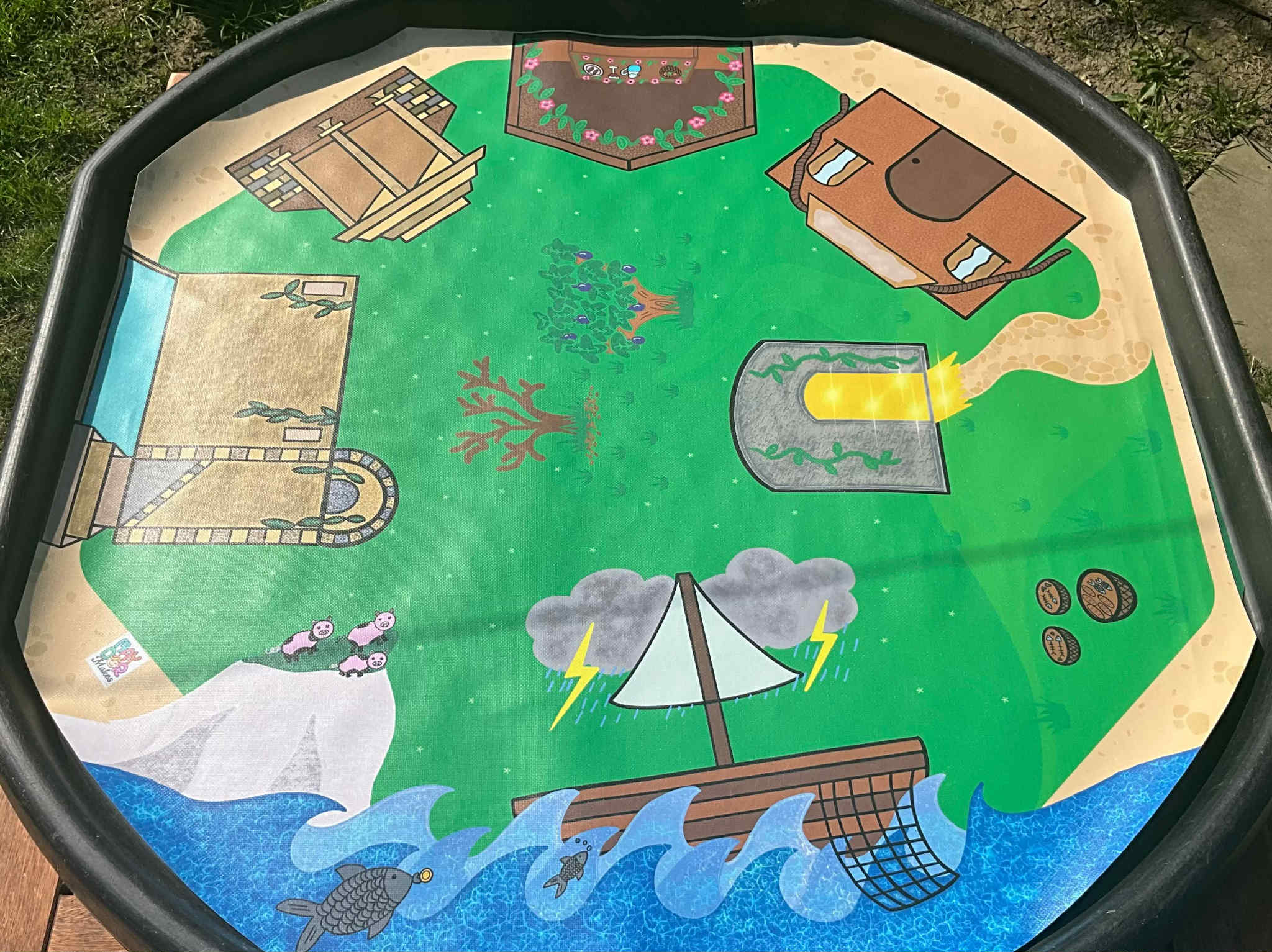 Miracles of Jesus play mat ‘miracle mat’ (fits a tuff tray)
