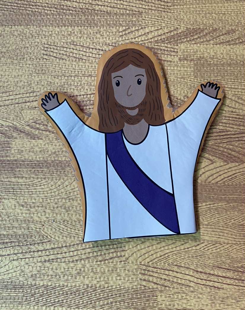 Bible figures glove puppets, front and back design set of 8 - Image 14