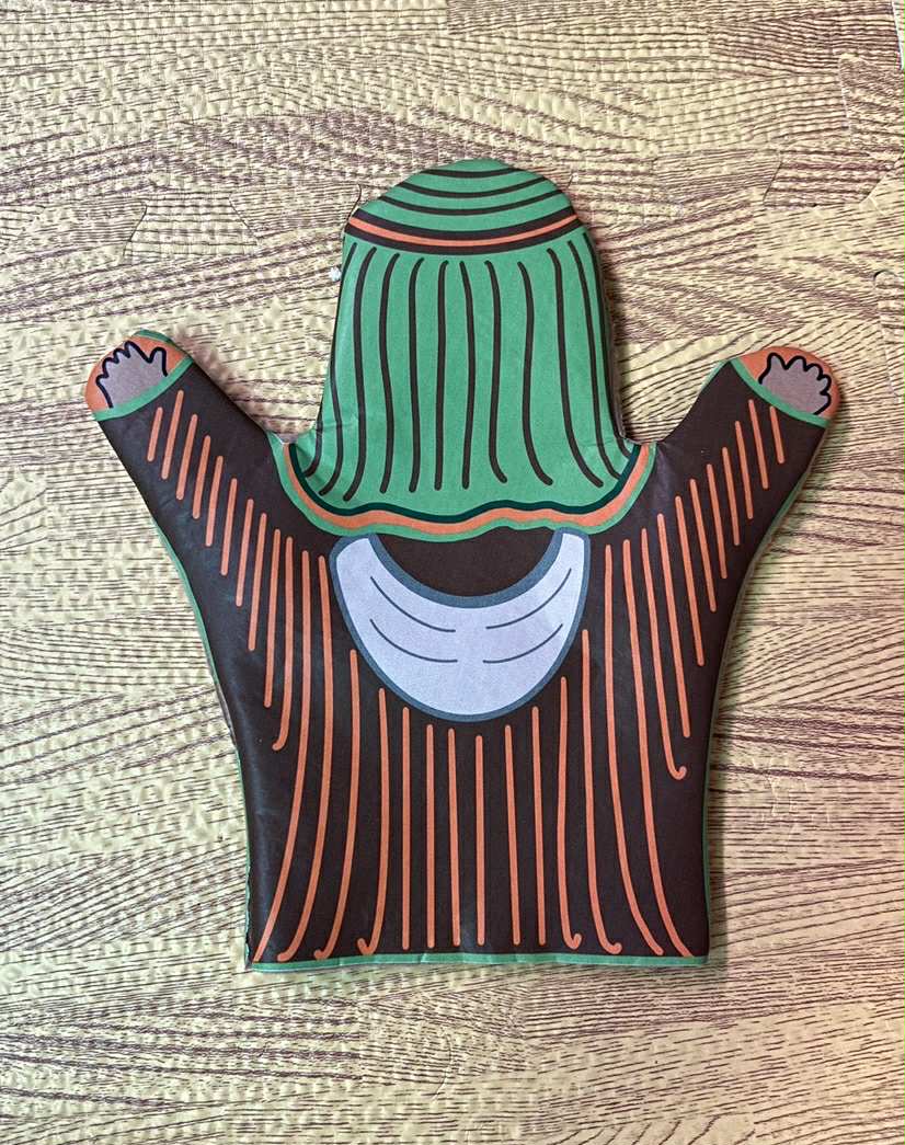 Bible figures glove puppets, front and back design set of 8 - Image 9