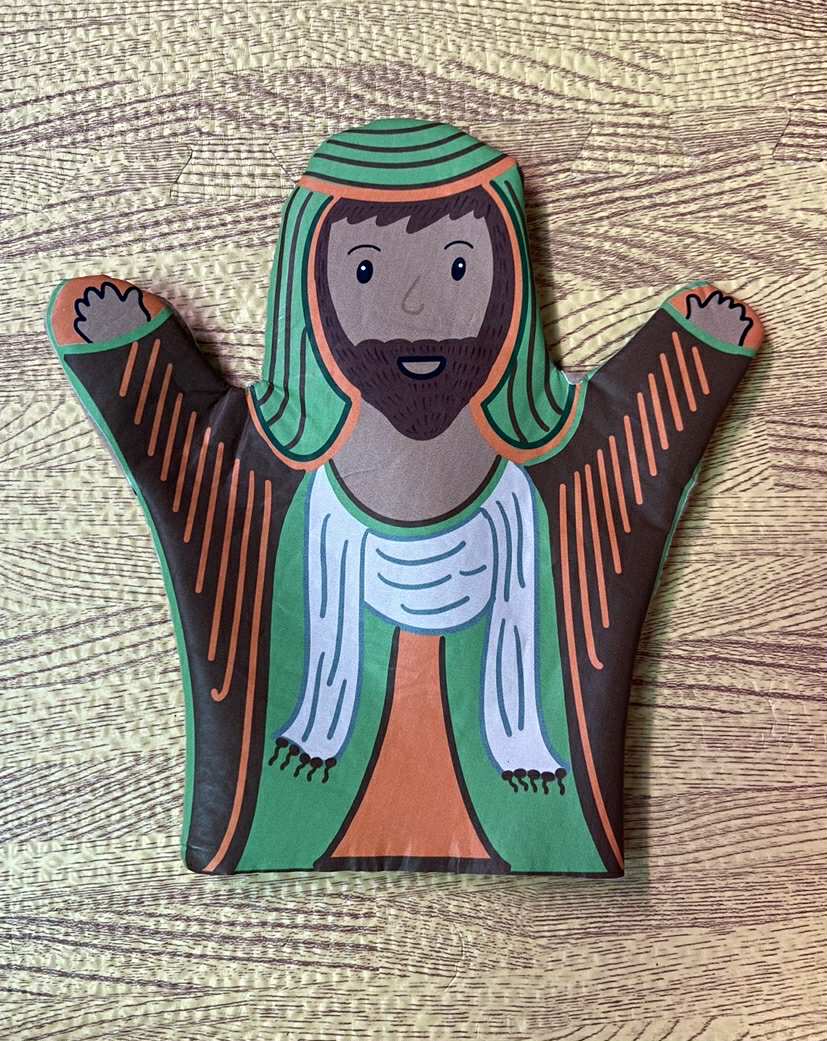 Bible figures glove puppets, front and back design set of 8 - Image 8