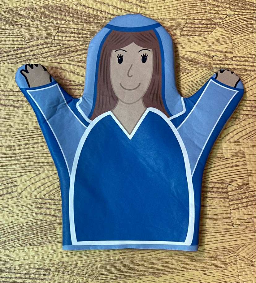 Bible figures glove puppets, front and back design set of 8 - Image 2